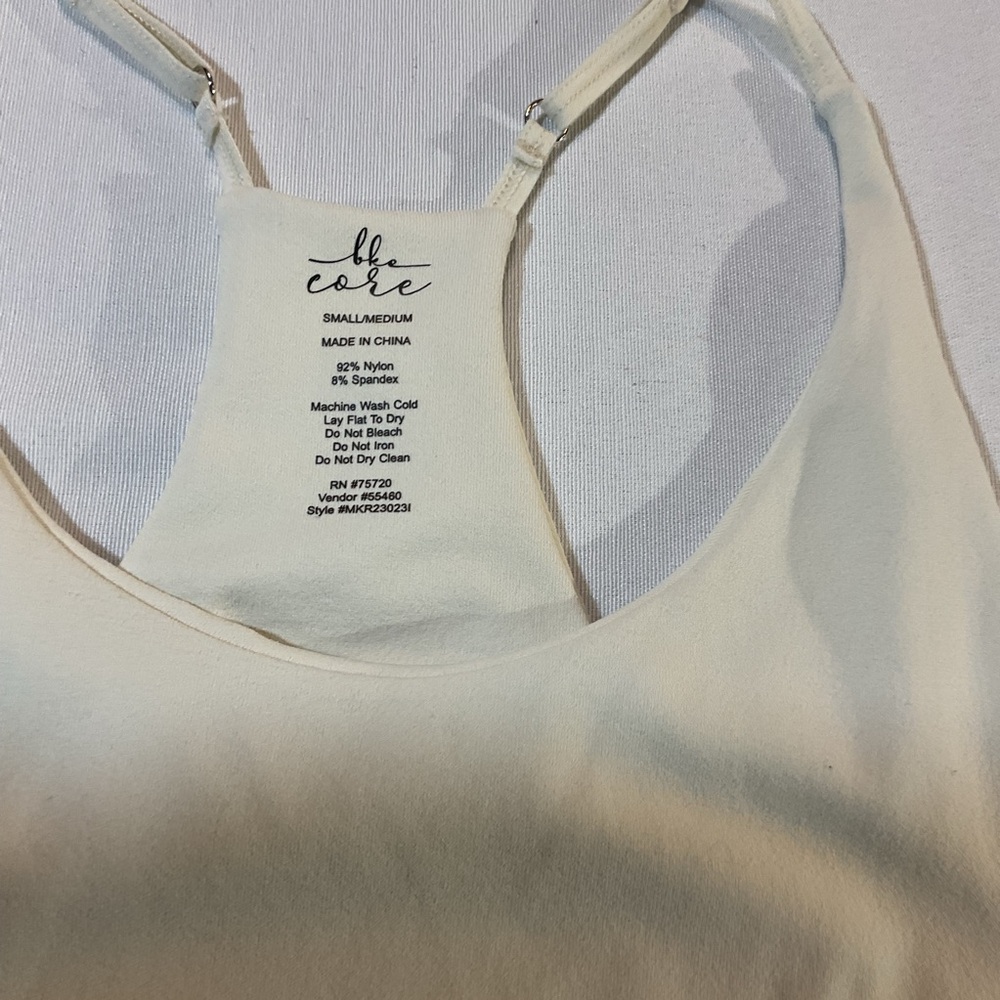 BKE Core (2x Bundle) Womens 1 Black & 1 White Spagetti Strap Tank, Size Small - Picture 7 of 9